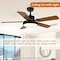 Ipower Ceiling Fan, 44 Inch, Brown Colorï¼Œ5 Blades HIFANXCEIL44WOODBLADES5 - alternate 12